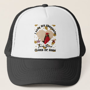 Camionero Me Encanta Mi Graduado Gorra De Snapback Heart 202