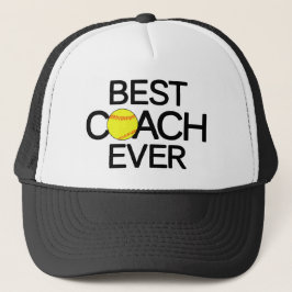 Camionero Mejor entrenador de softbol Gorra de softball de t