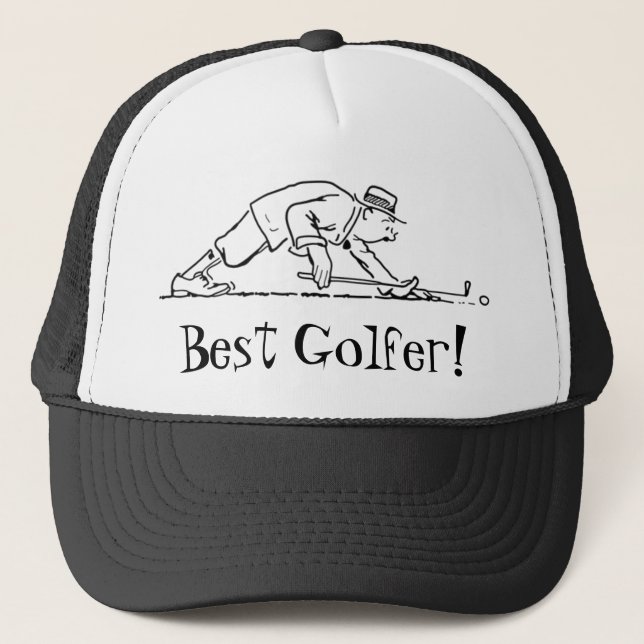 Camionero Mejor Gorra de Golfer (Anverso)