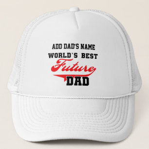 Camionero Mejor Gorra personalizado de papá futuro