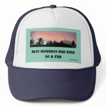 Mejor papá de negocios de 50 años y Gorra de cumpl
