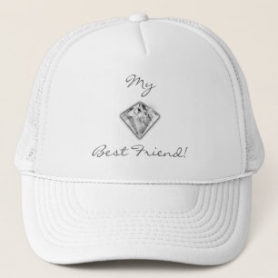 Camionero Mi mejor amigo Gorra de diamantes