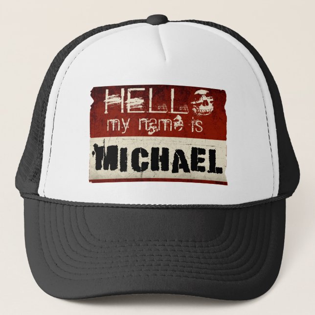 Camionero Mi nombre es gorra de Michael (Anverso)