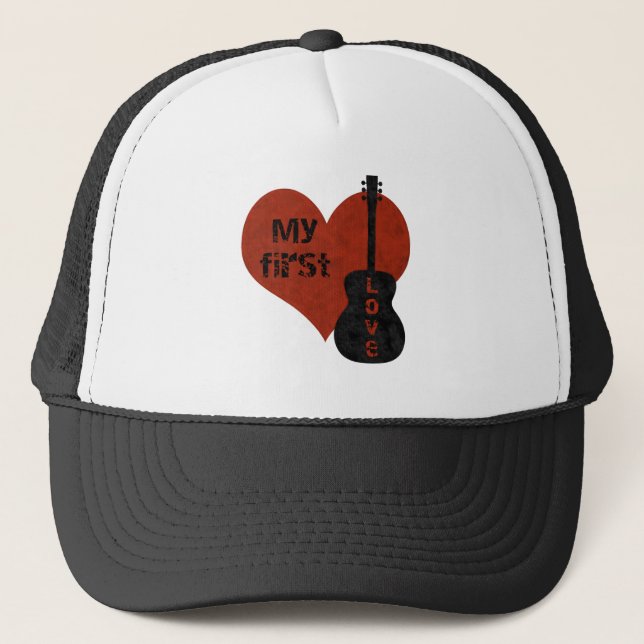 Camionero Mi primer Gorra de guitarra amorosa (Anverso)