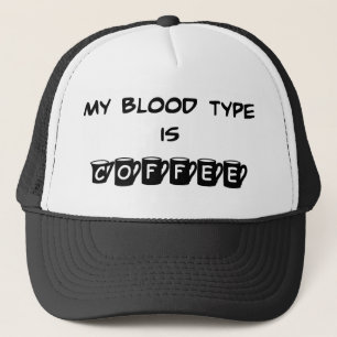 Camionero Mi tipo de sangre es gorra del café