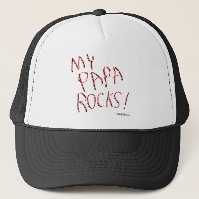 Camionero ¡Mis rocas de la papá! Gorra (Anverso)
