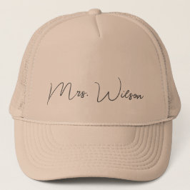 Camionero Moda Sr. o Sra. apellido bordado gorra de béisbol