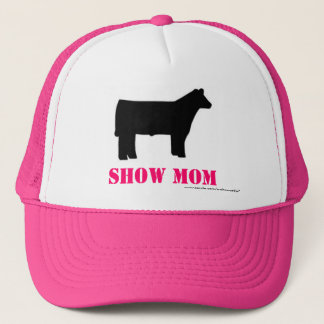 Camionero Muestre el gorra de la mamá