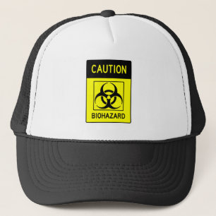 Camionero Muy divertido Rótulo de BIOHAZARD Gorra