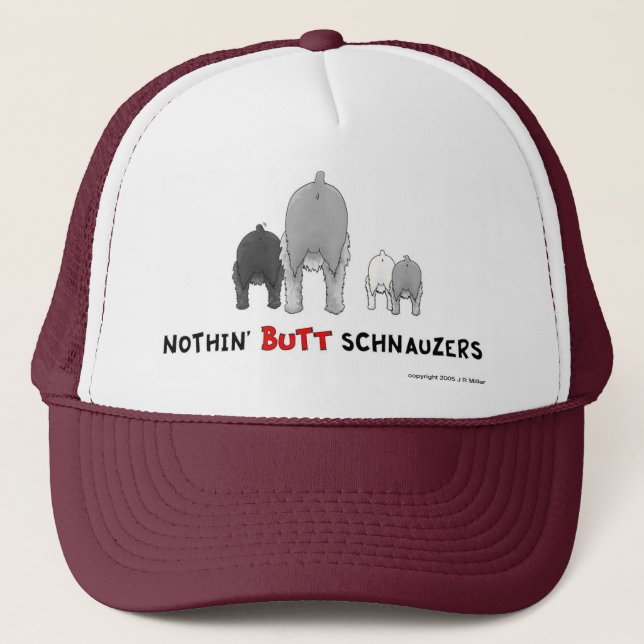 Camionero Nada empalma el gorra de los Schnauzers (Anverso)