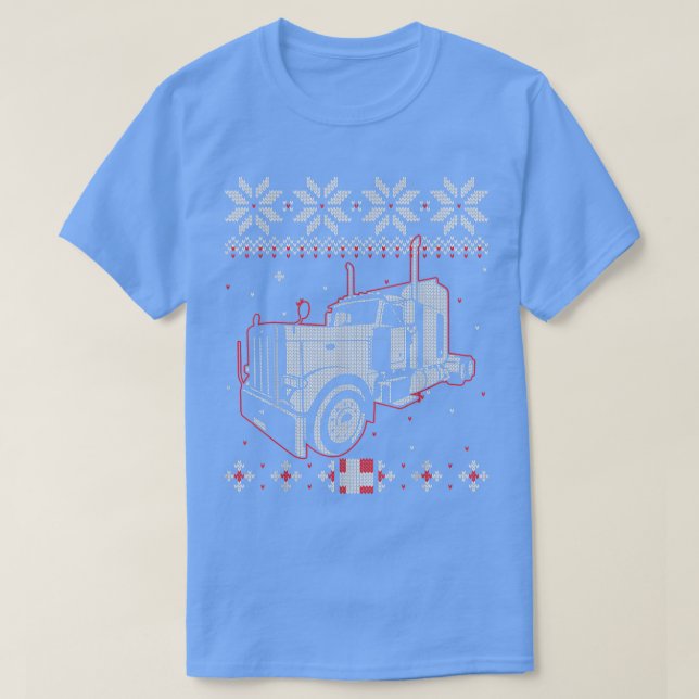 Camionero Navidades feos Sweater Truck Driver  (Diseño del anverso)