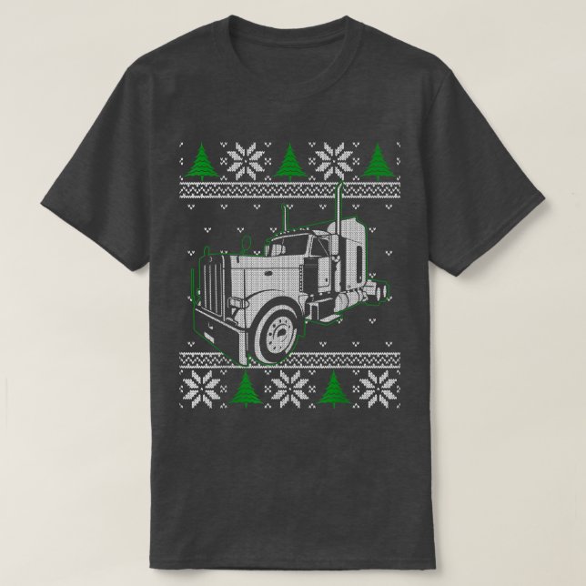 Camionero Navidades feos Sweater Trucker Driver Gi (Diseño del anverso)