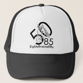 Camionero Negro y blanco del gorra de Eightyfiveinafifty