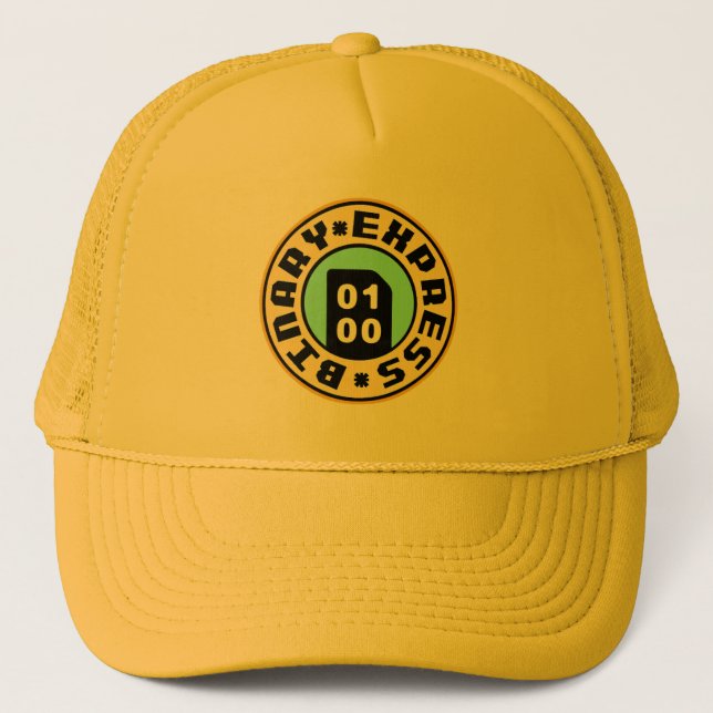 Camionero Neoblazer: Gorra de corpo Binary Express (Anverso)