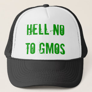 Camionero No al gorra de los GMOs