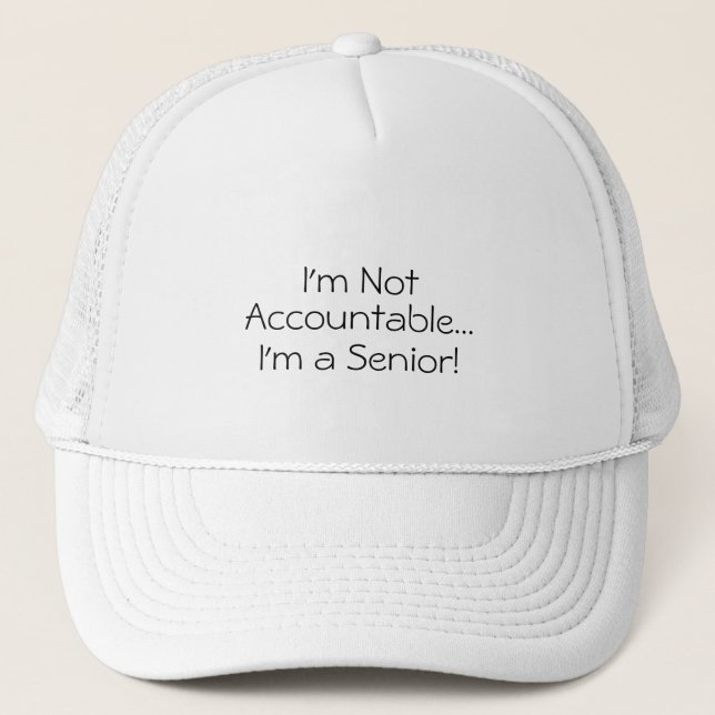 Camionero No Soy Responsable Gorra de Cita Divertida (Anverso)