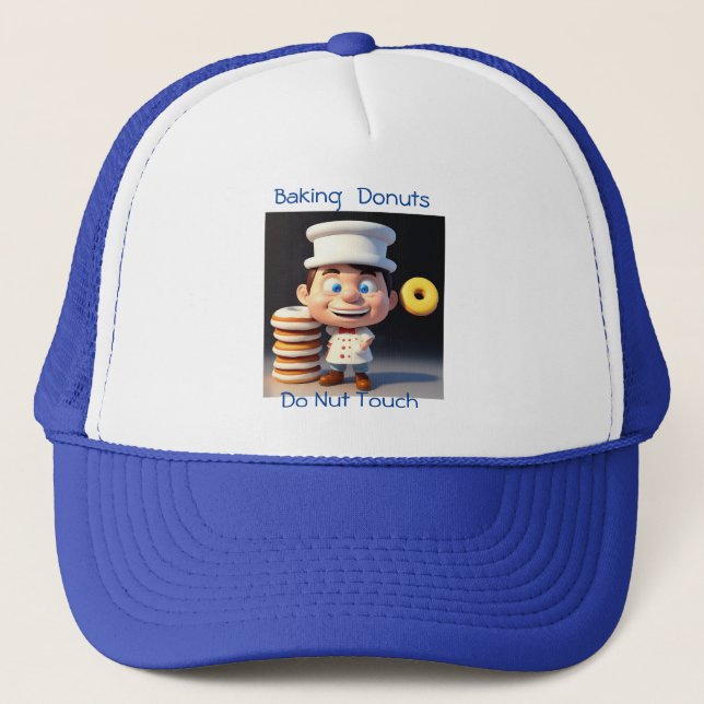 Camionero No toques mis donuts, Gorra de camioneros (Anverso)