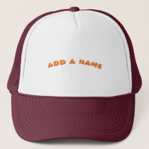 Nombre de firma personalizada Malla Gorra Marrón A