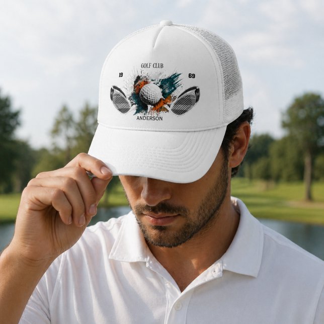 Camionero Nombre de palo de golf personalizado Gorra de cami (Subido por el creador)