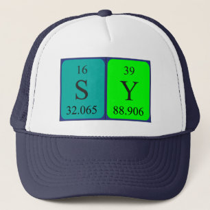 Camionero Nombre de tabla periódica Sy gorra 2
