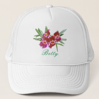 Camionero Nombre su gorra del aerosol de la orquídea
