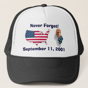 Camionero Nunca olvide el gorra de 911 monumentos