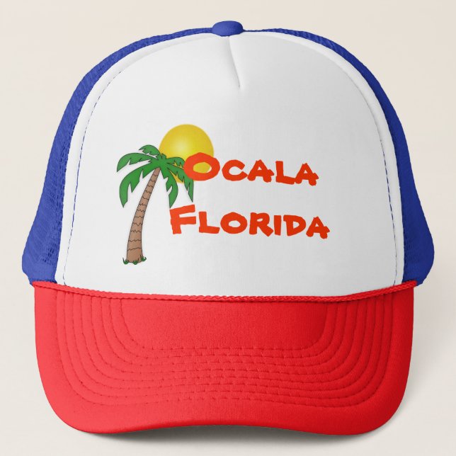 Camionero Ocala. Gorra de palmeras de Florida (Anverso)