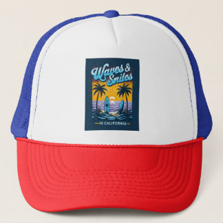 Camionero Olas y Sonrisas en California – Gorra de Vibracion