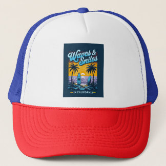 Camionero Olas y Sonrisas en California – Gorra de Vibracion