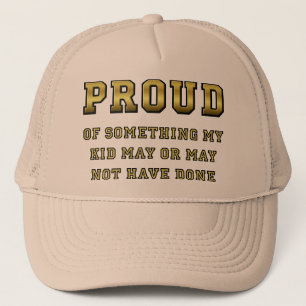 Camionero Orgulloso De Mi Niño Gorra De Béisbol Divertida