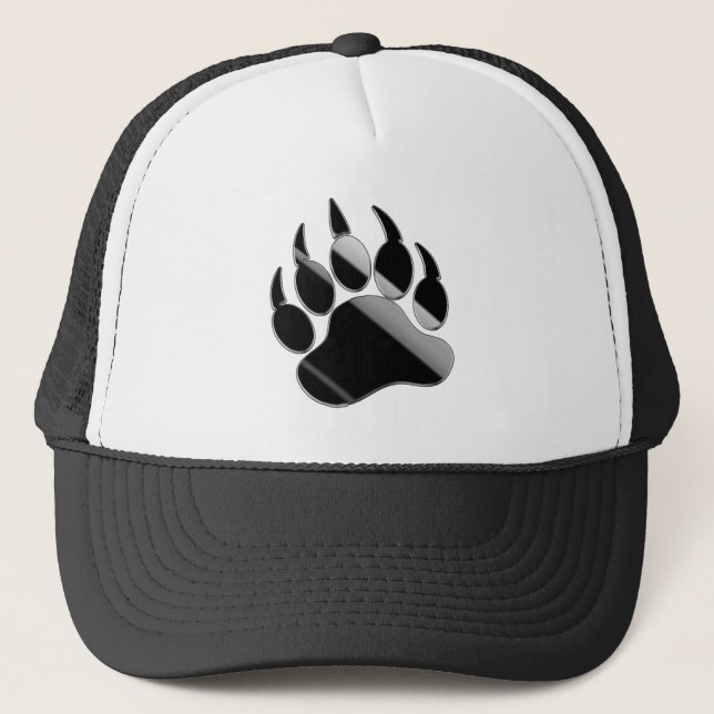 Camionero Papel de oso de acero negro - Gorra (Anverso)
