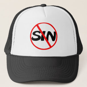 Camionero Pare el gorra Sinning de la predicación del