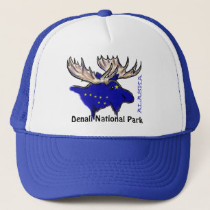 Camionero Parque nacional Denali gorra azul de alaska