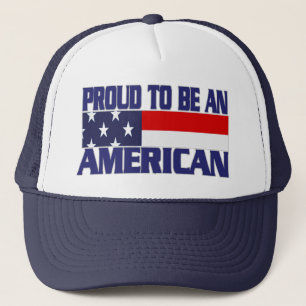 Camionero Patriótico orgulloso de ser estadounidense - Gorra