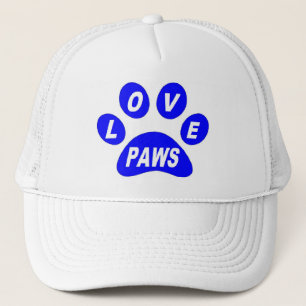 Camionero Paws de amor gorra en Paws Blue
