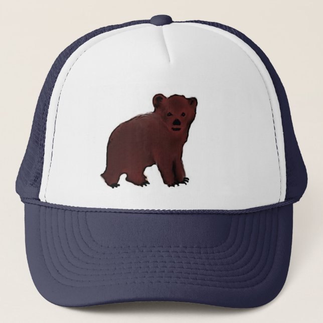 Camionero Pequeña gorra de béisbol de Cub de oso (Anverso)