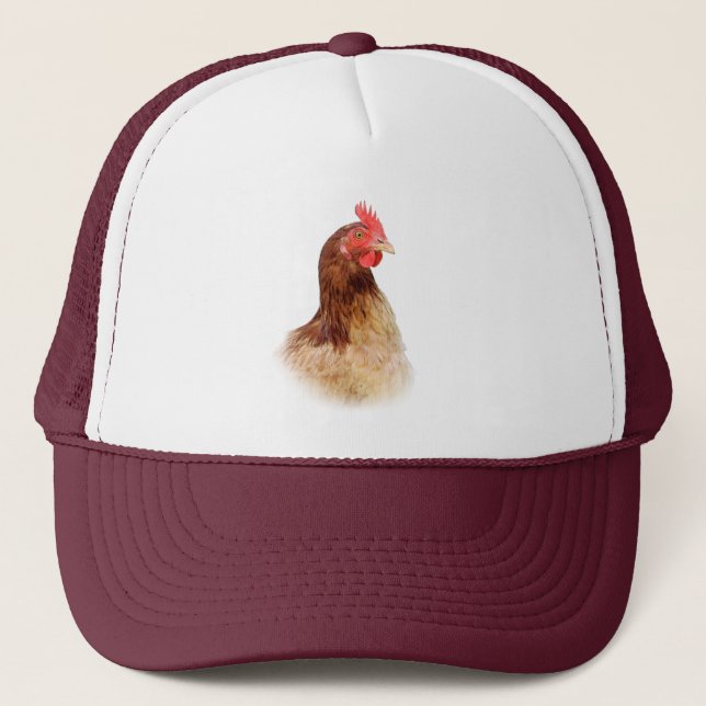 Camionero Pequeño gorra rojo de la gallina (Anverso)