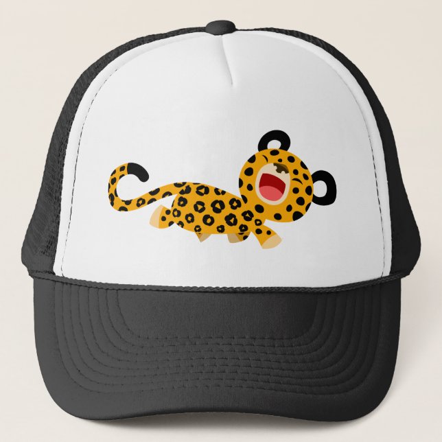 Camionero Personalizado amable Gorra de Leopardo en Facebook (Anverso)