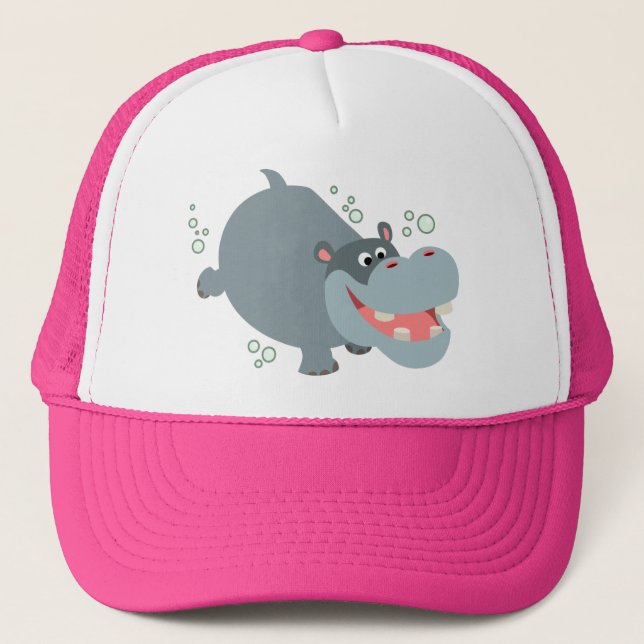 Camionero Personalizado de natación suave Gorra Hippo (Anverso)
