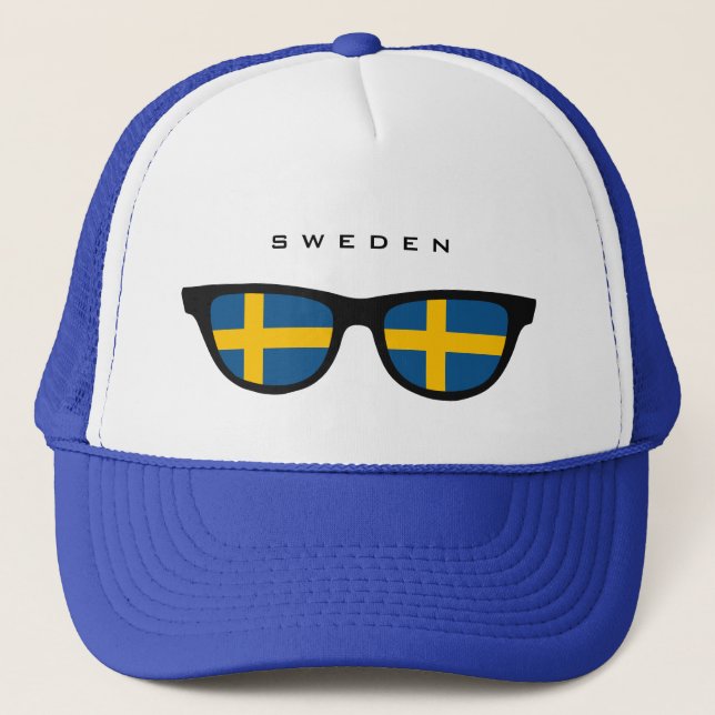Camionero Personalizado de Suecia Shades gorra (Anverso)
