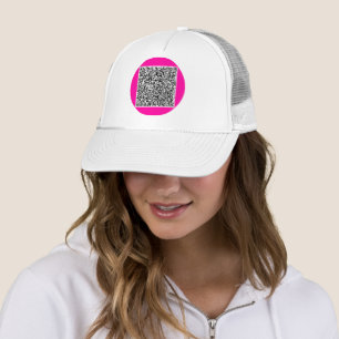 Camionero Personalizado Gorra de código QR Su propio diseño 