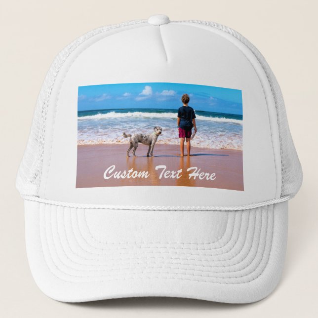 Camionero Personalizado Gorra de fotógrafos con sus fotos y  (Anverso)