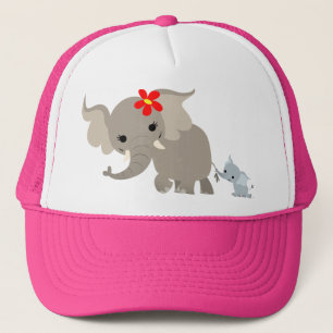 Camionero Personalizado Madre Elefante y Gorra de ternera