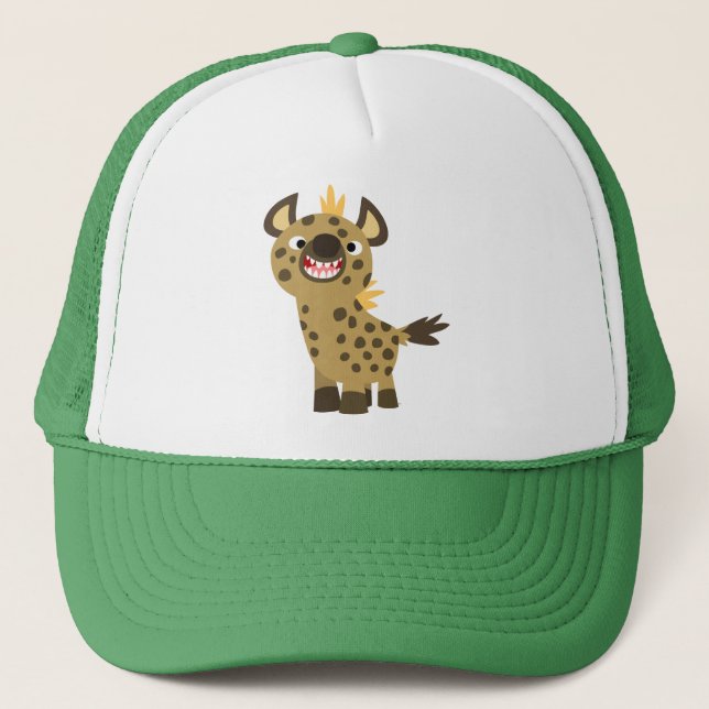 Camionero Personalizado sonriente, Gorra de Hyena (Anverso)
