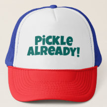 ¡Pickle Ya! Gorra de balonmano - Texto verde