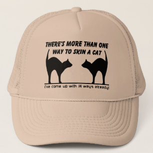 Camionero Piel Un Humor Gorra Gracioso De Gato