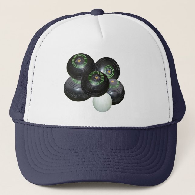Camionero Pila de bolas de jardín, Gorra de camioneros (Anverso)