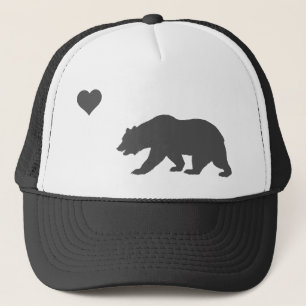 Camionero Plata del amor de California y gorra negro del