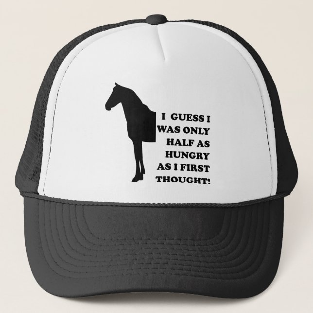 Camionero Podría Comer Un Caballo Gorra De Béisbol Divertida (Anverso)