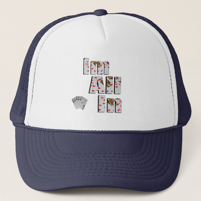 Camionero Poker Im All In, Gorra De Camioneros Unisex (Anverso)